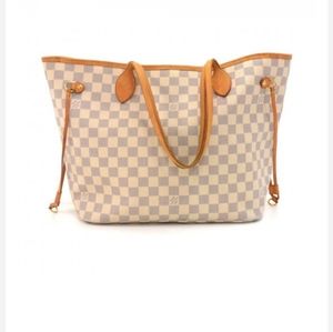 Louis Vuitton Neverfull MM Azur Damier